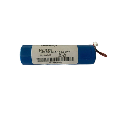 Baterías recargables secundarias de Li Ion Battery Pack 3350mAh 3.6V LIC 18650 con PSM 1S1P para el detector de metales y más